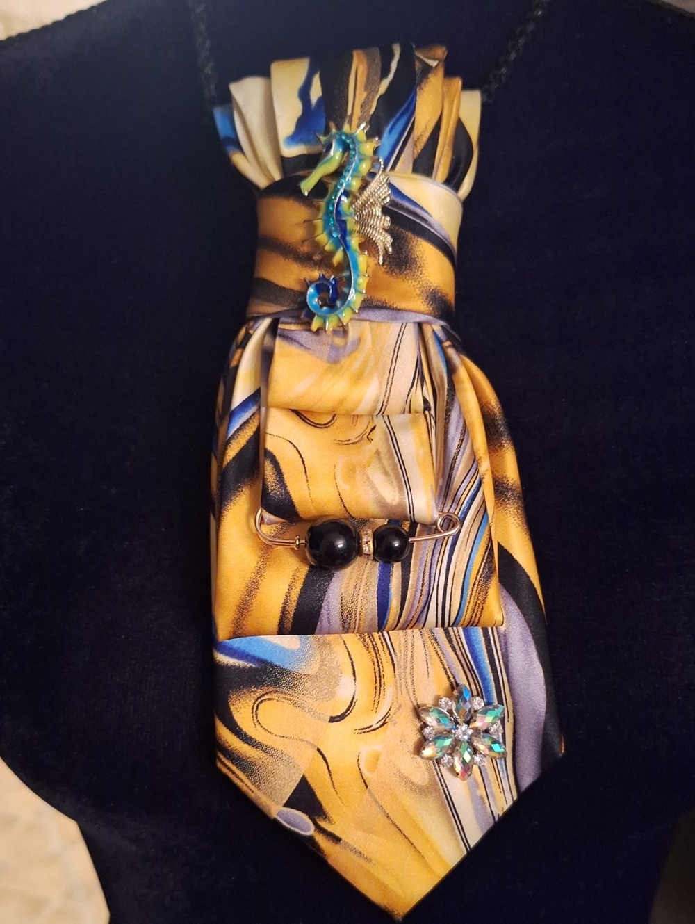 Garcia Upcycled Necktie Necklace